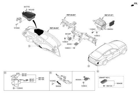 2020 Kia Stinger Unit Assembly-IBU Diagram for 95400J5400