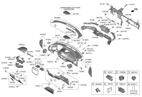 2024 Kia Soul  COVER ASSY-FUSE BOX Diagram for 84753K0AC0GDM