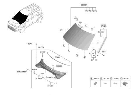 2023 Kia Soul  COUPLER-FRONT VIEW C Diagram for 99216K0500