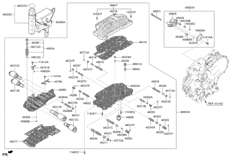 2024 Kia Soul  Plate-Intermediate Diagram for 488462H000