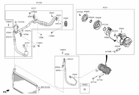 2024 Kia Soul  Disc & Hub Assembly-A/C Diagram for 9764434550