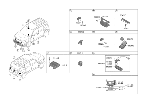 2023 Kia Soul  COVER-FRONT VIEW CAM Diagram for 99217K0500