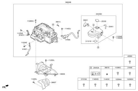 2017 Kia Optima Hybrid  Cable-Ldc Pos Diagram for 91856E6011