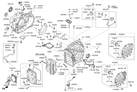 2016 Kia Optima Hybrid  Cover-Valve Body Diagram for 452803D600