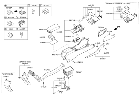 2018 Kia Optima Hybrid Cover-Extension, RH Diagram for 84675D4000WK