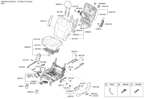 2024 Kia Telluride  CCS Blower Assembly-Rr Diagram for 891P0S9200
