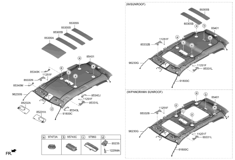 2023 Kia Telluride  SENSOR ASSY-RR OCCUP Diagram for 95740S9500GYT