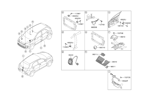 2022 Kia Rio  Bolt Diagram for 1127806166B