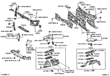 Diagram for 2003 Lexus LS430 Cowl