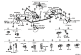 Diagram for 2003 Lexus LS430 ABS Components