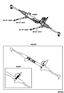 Diagram for 2002 Lexus LS430 P/S Pump & Hoses, Steering Gear & Linkage