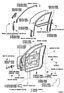 Diagram for 2002 Lexus LS430 Front Door