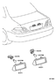 Diagram for 2006 Lexus LS430 License Lamps