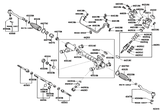 Diagram for 2002 Lexus LS430 P/S Pump & Hoses, Steering Gear & Linkage