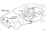 Diagram for 2009 Lexus IS350 Air Bag Components