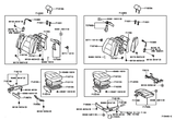 Diagram for 2000 Lexus LS400 Tracks & Components
