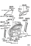 Diagram for 2000 Lexus LS400 Interior Trim - Front Door