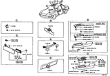 Diagram for 2000 Lexus LS400 Interior Trim - Front Door