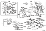 Diagram for 2000 Lexus LS400 Rear Seat Components
