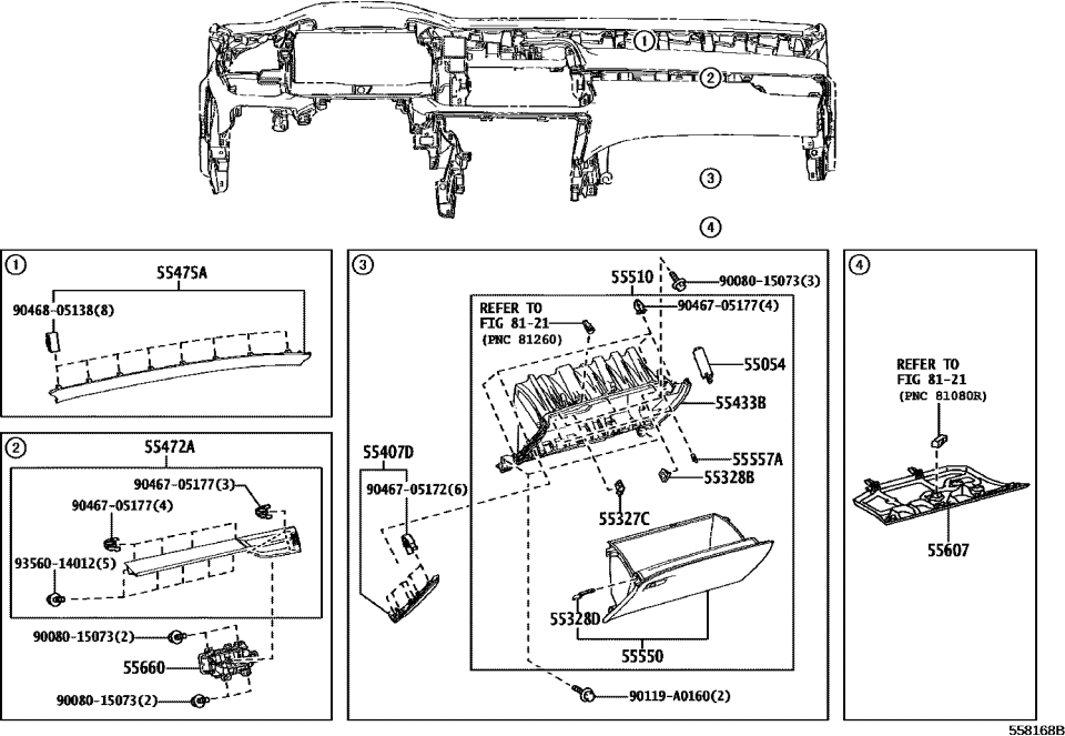 Lexus 55316-0E090 PATCH, INSTRUMENT SI