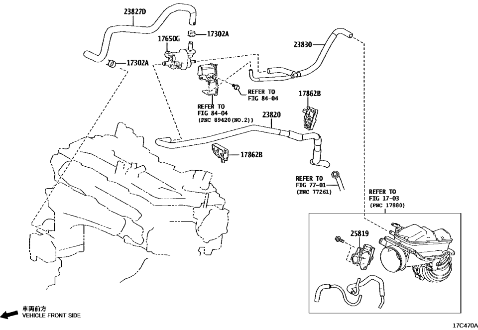 Lexus 16581-F0300 CLAMP, HOSE