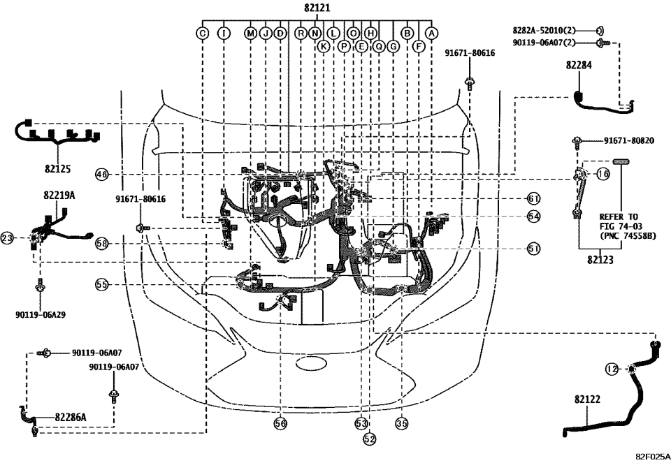 Lexus 82121-78150 WIRE, ENGINE