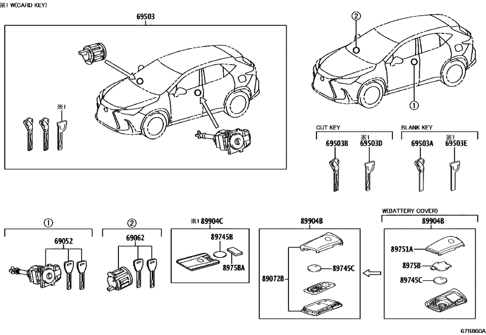 Lexus 89072-78370 HOUSING SET, DOOR CO