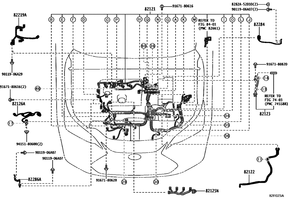 Lexus 82122-78020 WIRE, ENGINE, NO.2