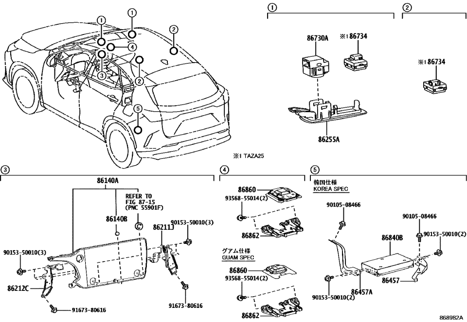 Lexus 86457-78020 BRACKET, MULTI-MEDIA