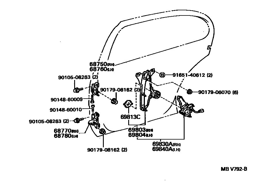Lexus 90105-08263 Bolt, Washer Based H
