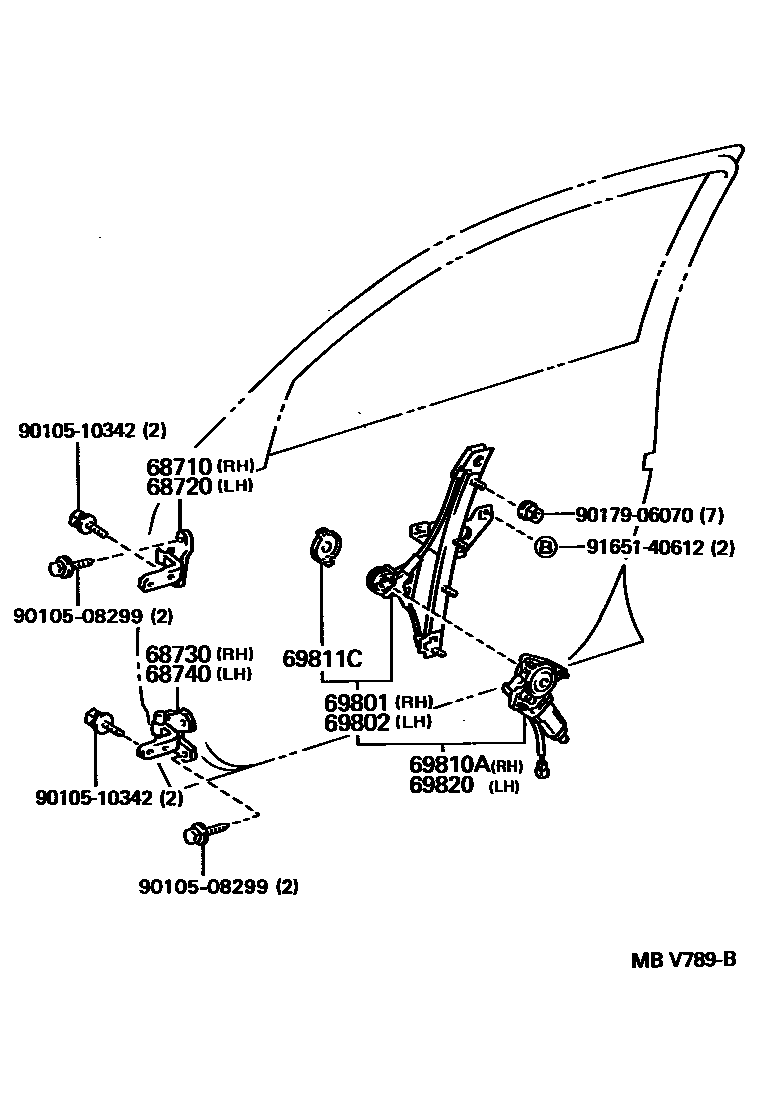 Lexus 90105-08299 Bolt, Washer Based H
