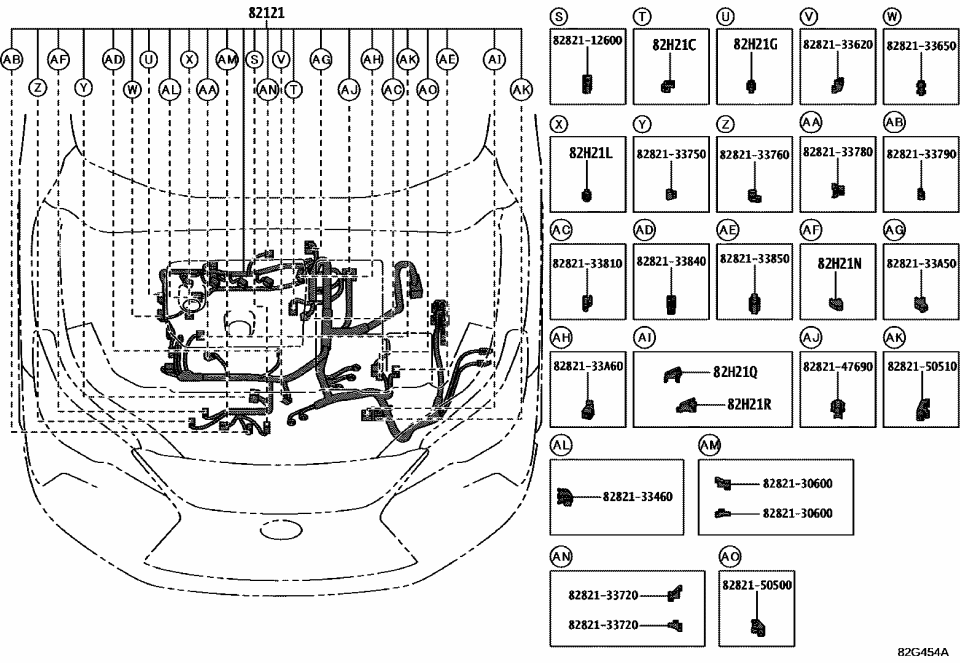 Lexus 82121-48810 WIRE, ENGINE