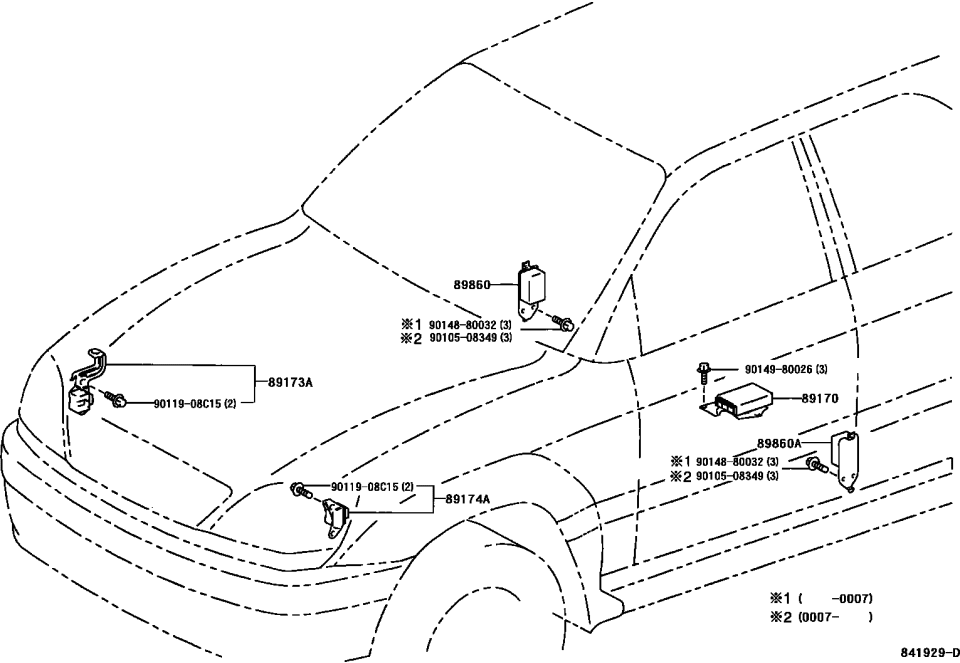 Lexus 90105-08349 Bolt, Washer Based H