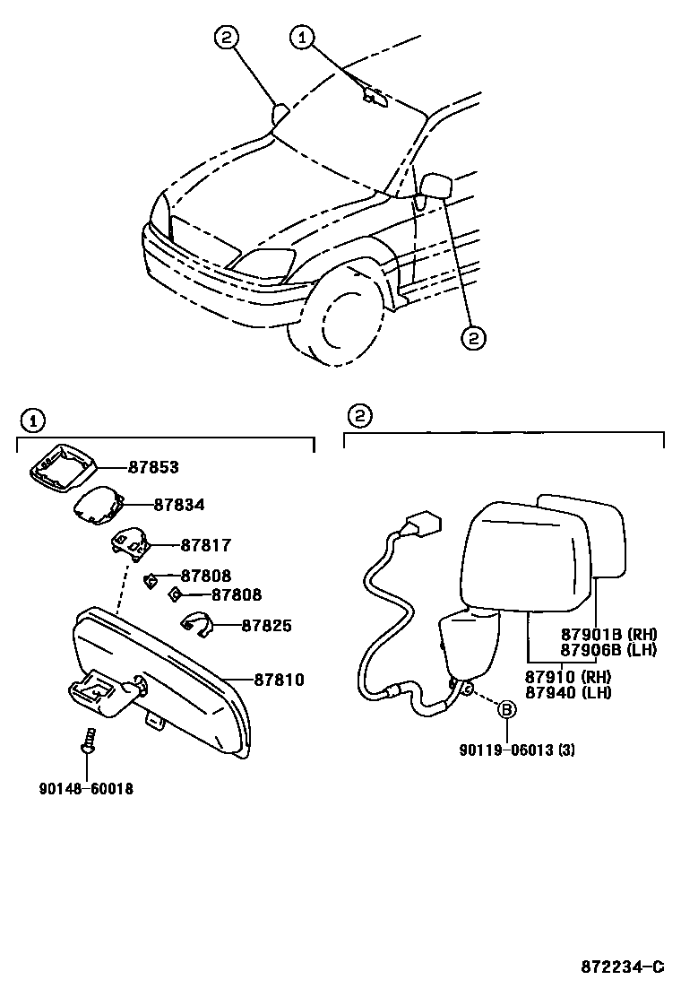 Lexus 90119-06013 Bolt, W/Washer