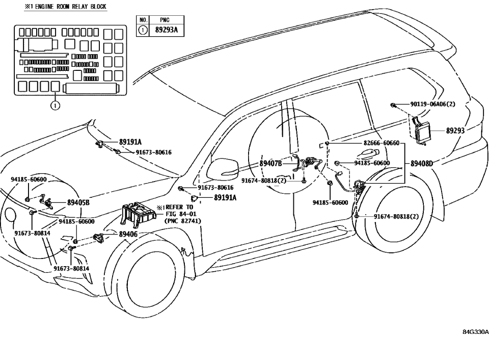 Lexus 82666-60660 Holder, Connector