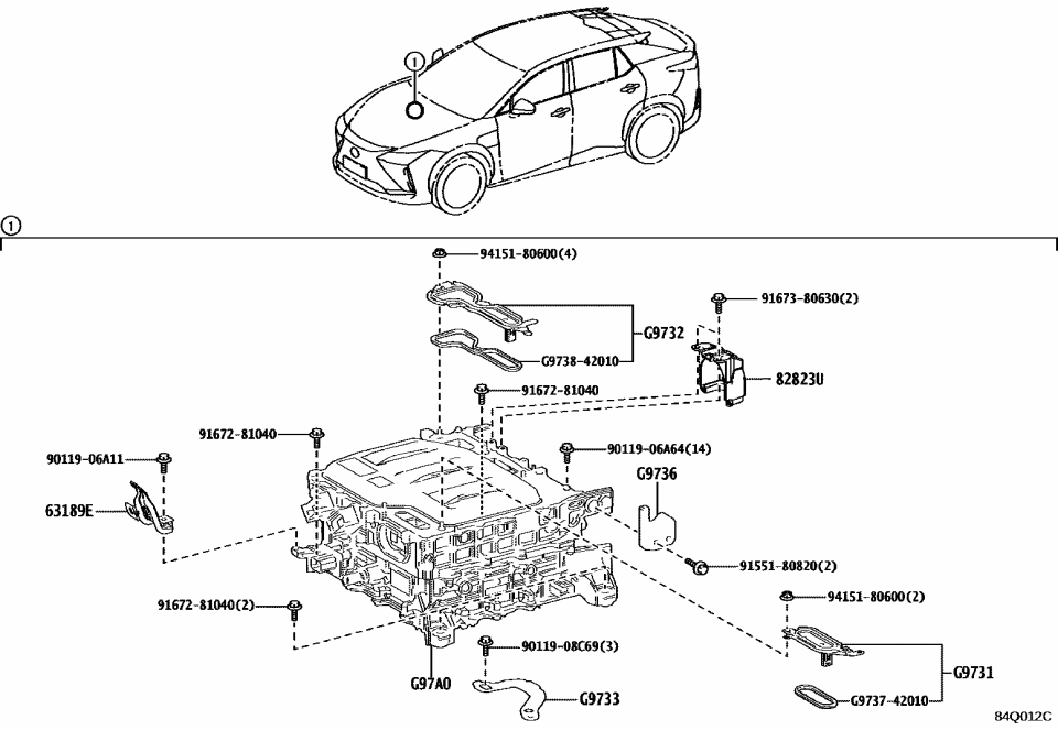 Lexus 82823-42080 CAP, TERMINAL