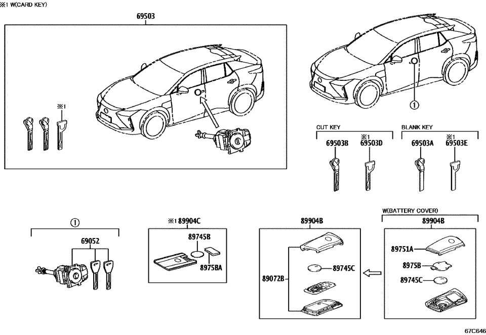 Lexus 89072-78360 HOUSING SET, DOOR CO