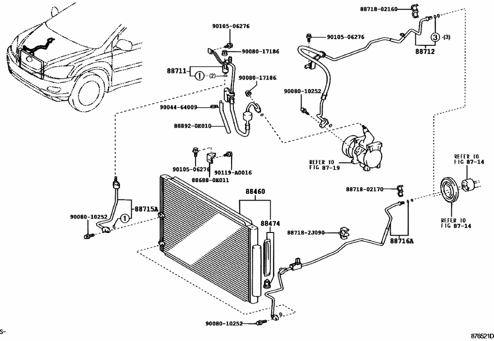 Lexus 88688-0E011 Bracket, Cooler
