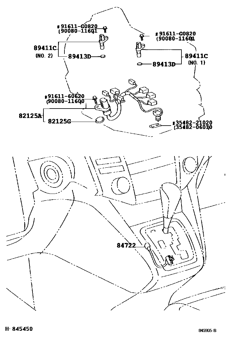 Lexus 35482-06010 Clamp, Temperature Sensor