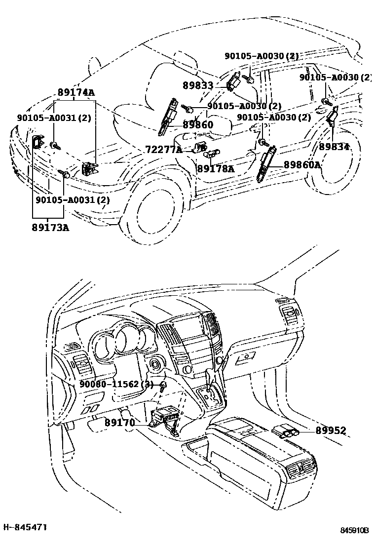 Lexus 90080-11562 Bolt, W/Washer