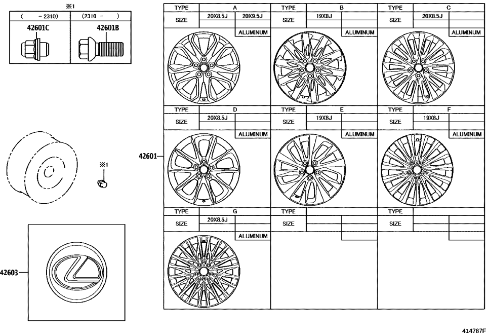 Lexus 42611-50A00 Wheel, Disc