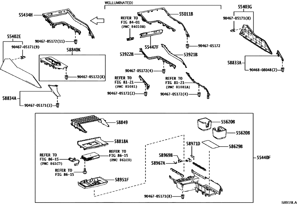 Lexus 55434-0E100 PANEL, INSTRUMENT PA