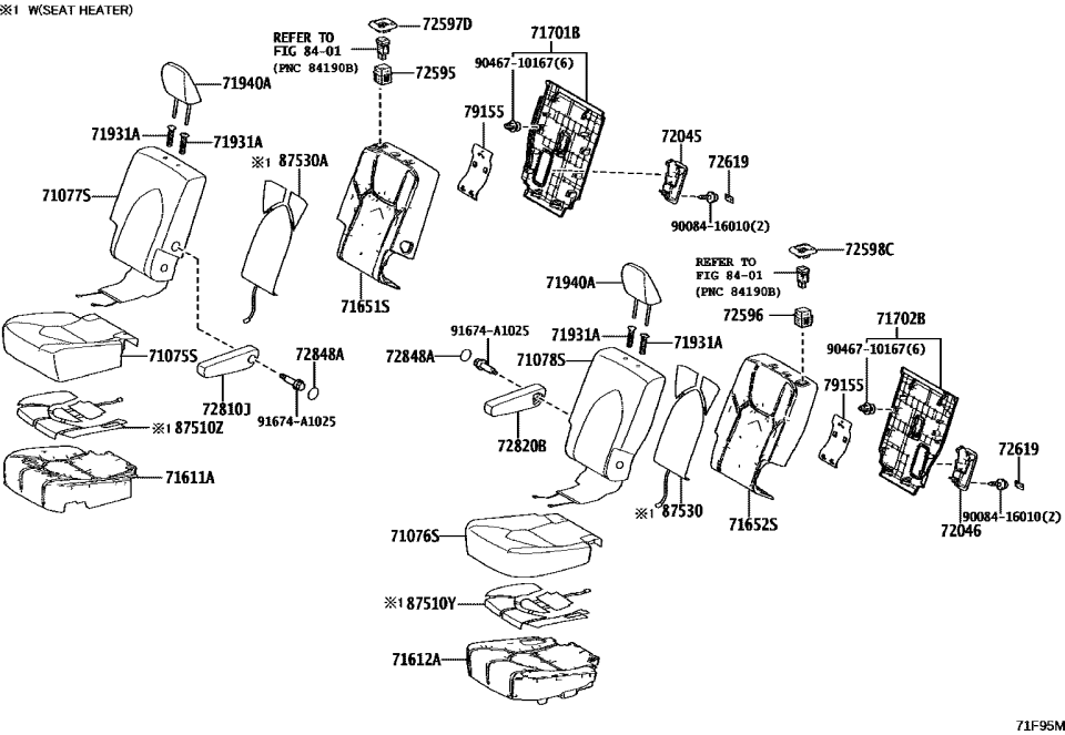 Lexus 71076-0E790-B5 COVER SUB-ASSY, RR S