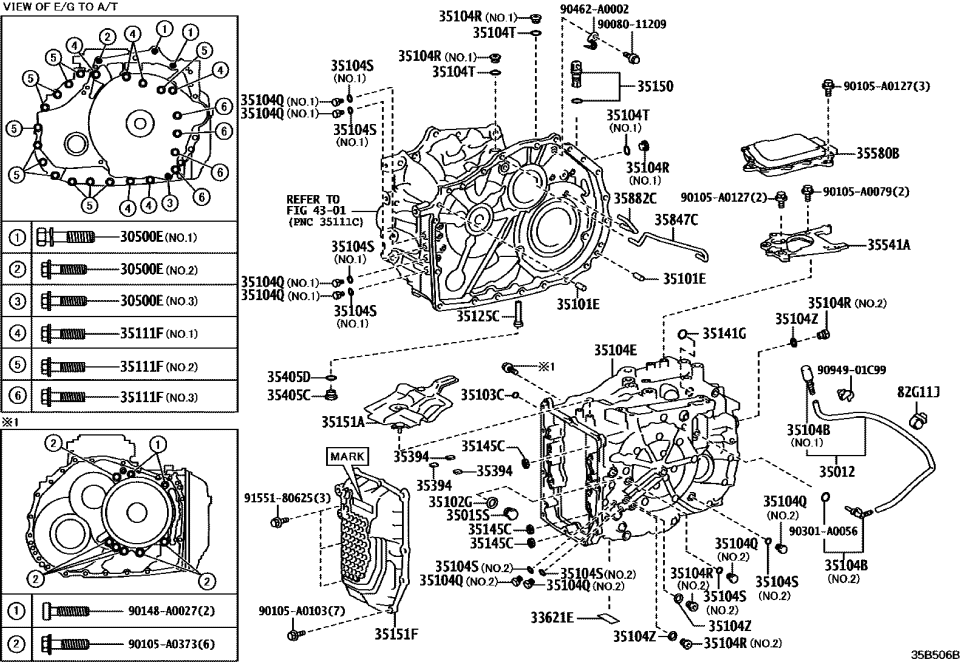 Lexus 35012-78010 HOSE SUB-ASSY, TRANS