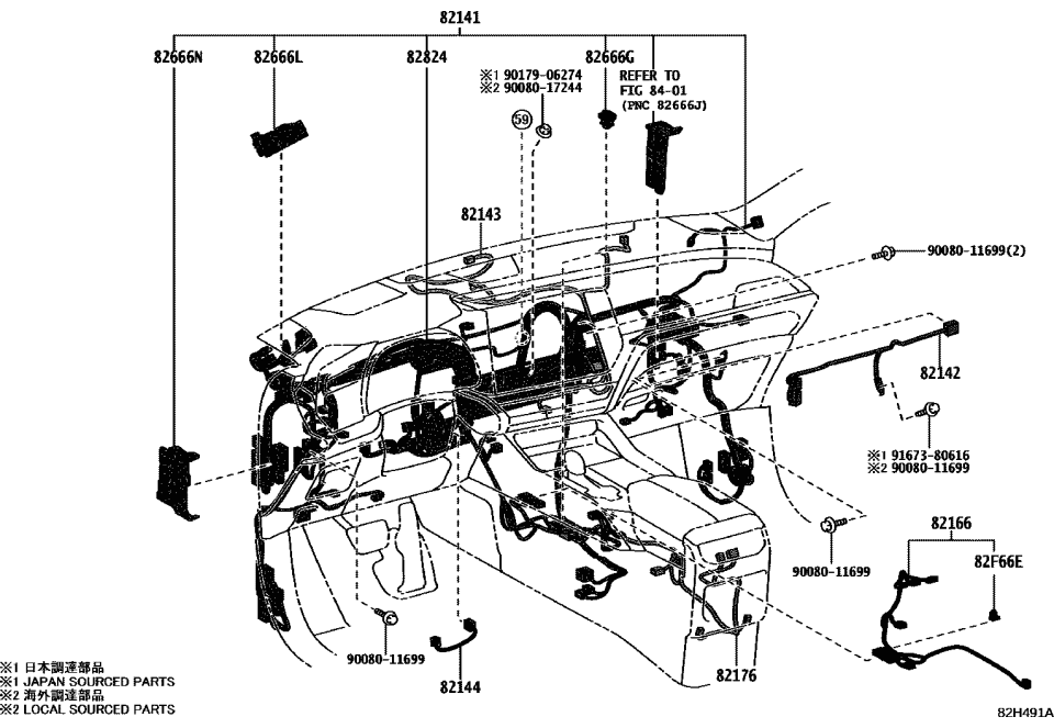 Lexus 82145-0E270 WIRE, INSTRUMENT PAN