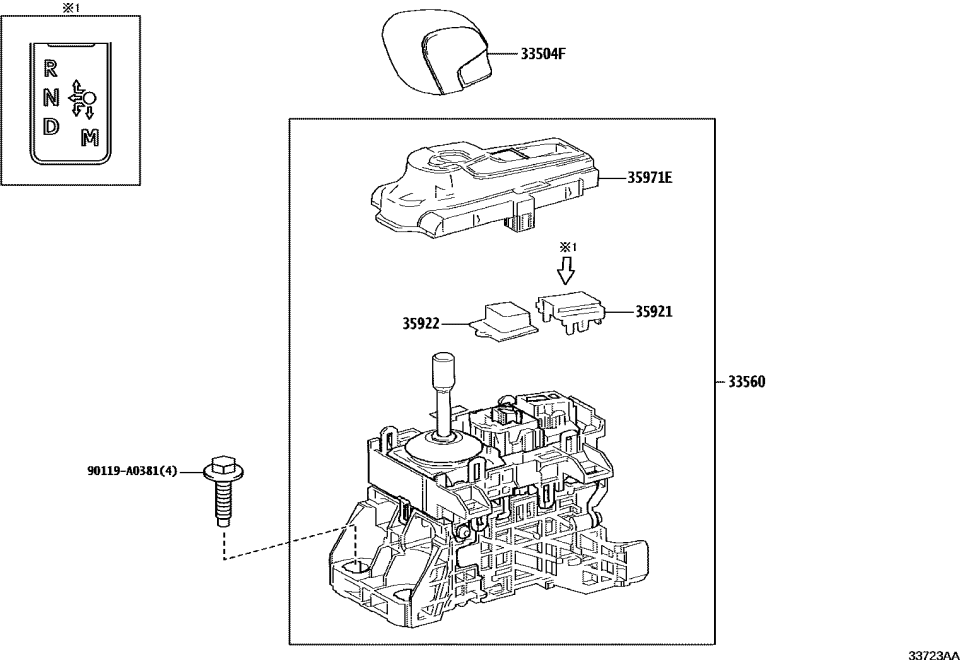 Lexus 35921-F6010 PLATE, CONTROL POSIT