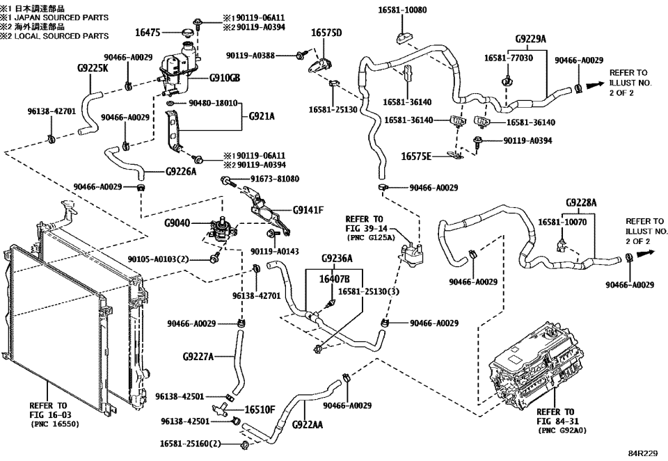 Lexus 16575-31050 BRACKET, WATER HOSE