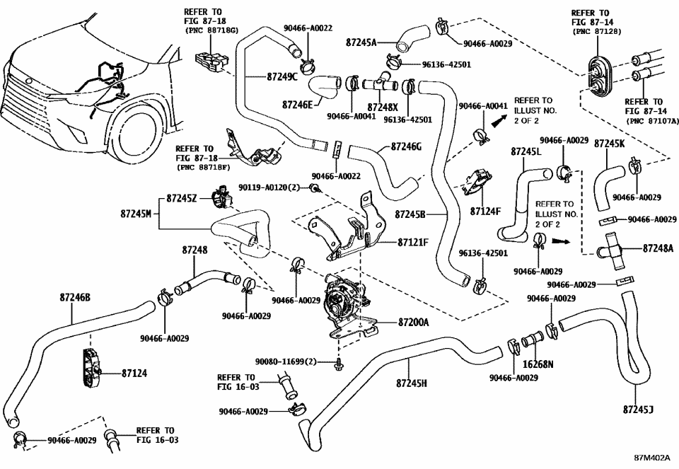 Lexus 16581-F0390 CLAMP, HOSE