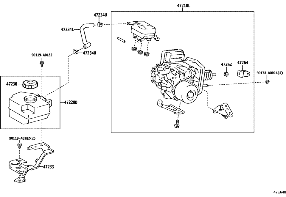 Lexus 47050-48380 CYLINDER ASSY, BRAKE