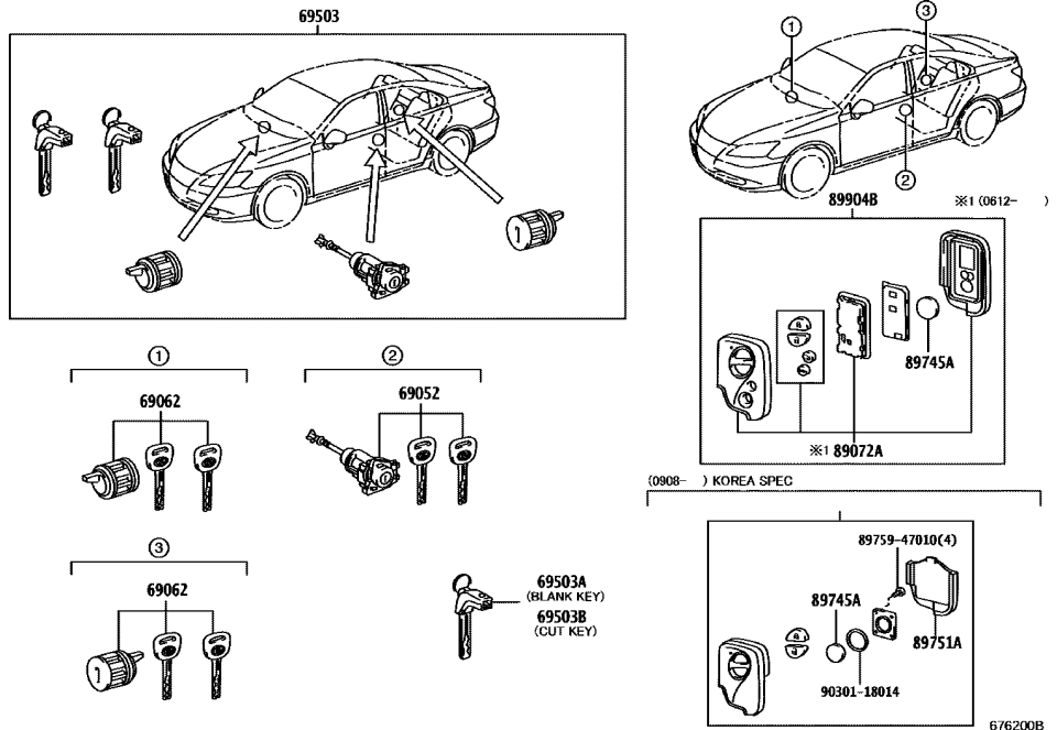 Lexus 89759-47010 Screw, Door Control
